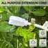 YOJOE 12/3 12 ft White Outdoor Extension Cord - 12 Gauge Heavy Duty SJTW 3 Prong Waterproof for Gardening