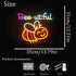 Dimmable "Bee-utiful" Happy Bumblebee Neon Light - Cute & Punny LED Wall Art for Kitchen, Bedroom, Nursery Decor, USB