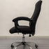 Office Chair Cover with Arm Covers - Universal Stretch Desk Chair Cover, Computer Chair Slipcovers (Size: L) - Black by Melaluxe