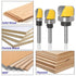 Yakamoz 3Pcs 1/4 Inch Shank Bowl and Tray Template Router Bit Set with Ball Bearing for Woodworking Tool