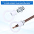 PATIKIL 18Lb 2 Set M10 1.4 1.7 Inch) Load Lamp Female Loop Holder, Lifting Eye Fine Thread Nut Hook Ring Shape