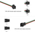 BTF-LIGHTING 5 pcs/Pack 20AWG 3 Pin JST SM Male Female Plug LED Connector, 6.56ft(2m) Extension Cable for WS2812B