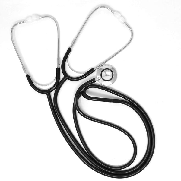 Ever Ready First Aid Dual Head Teaching Stethoscope - Black, Nursing Student & Medical Training Stethoscope