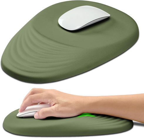 Hokafenle Ergonomic Mouse Pad Wrist Support with Stepped-Wedge Design, Wrist Rest Pain Relief