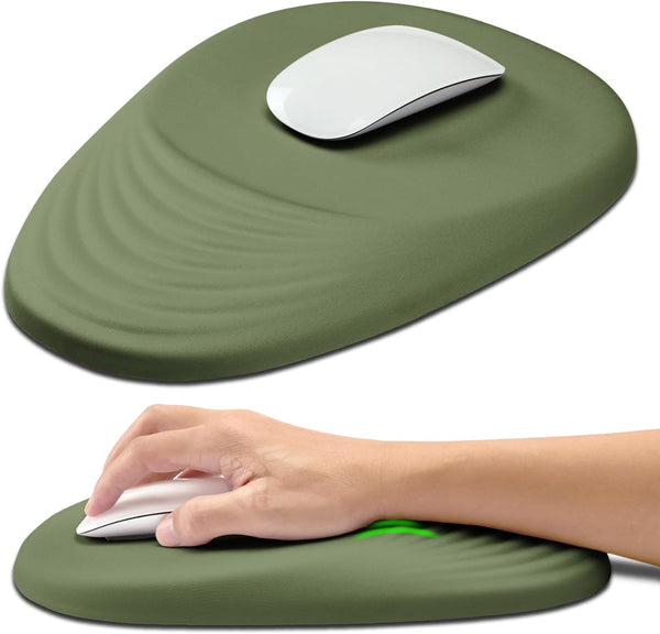 Hokafenle Ergonomic Mouse Pad Wrist Support with Stepped-Wedge Design, Wrist Rest Pain Relief