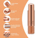 FORTON 30-Pack Mig Welder Tips 0.035" Contact Tip for Mig Welding Gun, Copper