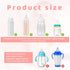 Penitue 8pcs (8 Silicone Baby Bottle Labels, Reusable Personalised Writable Name Bands for Daycare Anti-Slip Bottle