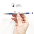 Gel Ink Pen Set, Extra Fine Point 0.35mm Blue Liquid Rollerball Pens, 12 Pcs/Set, Quick Drying