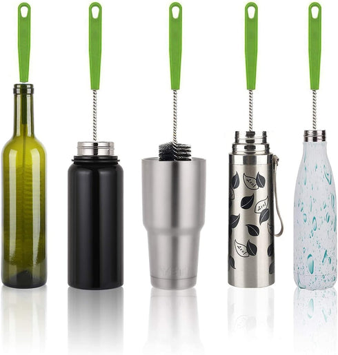 Bottle Brush with Bendable Long Handle, Cleaner for Baby Bottles, Water Bottles, and Home Kitchen Sink