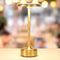 baishezhuan Small Gold Rechargeable Cordless LED Table Lamps Touch Sensor Light, 3-Levels Portable