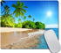 Tropical Paradise Sunshine Beach Coast Mousepad - Non-Slip Rubber Gaming Pad for Computers, 9.5 x 7.9 Inch
