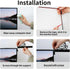 Qumusaa 270 Monitor Document Holder, Paper Holder for Typing with Magnetic Clip, Adhesive Mount Paper Clip Holder