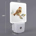 Chrobak LED Night Light Plug into Wall with Dusk to Dawn Light Sensor White Energy Efficient Baby Sparrow Bird