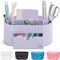 Lavender Desk Organizer for Office Supplies, Pen Holder Desktop Organization for College Dorm, White Lavender