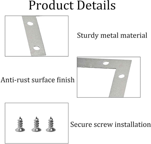 pson 40Pcs 2 2 Inch x L-Shape Corner Brackets, Right Angle Metal Corner Braces for Furniture Repair, Shelf Support