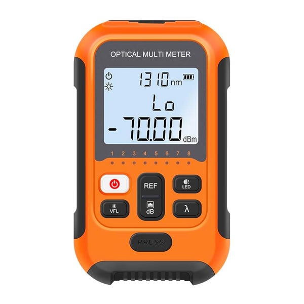 Fiber Optic Cable Tester, Portable Optical Fiber Power Meter with Universal FC/SC/ST Interface and Built-in 2Mw Visual