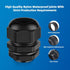 Cable Gland 2 Pack 1" NPT Waterproof Adjustable Connector Strain Relief Cord Connectors with Gaskets