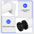 8pcs Luxshiny Adjustable Round Metal Furniture Legs White, Height Adjustable Replacement Sofa and Bed Support Feet