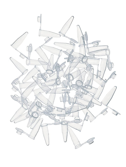 MUHWA 2000pcs PCR Tube with Flat Cap, 0.2 ml Microcentrifuge Reaction Tube