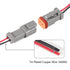 AITRIP 6 Kit 2Pin Way Electrical Wire Connector, 2Way DT Automotive Waterproof Male Female Plug