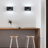 SHIWEIDA Set Lights(Bulb Black Modern LED Wall Sconces of Two Hardwired Wall Sconces Indoor Up and Down Wall Mount