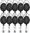 selizo 10pcs Retractable Badge Holders, ID Badge Clips with Carabiner Reel Clip