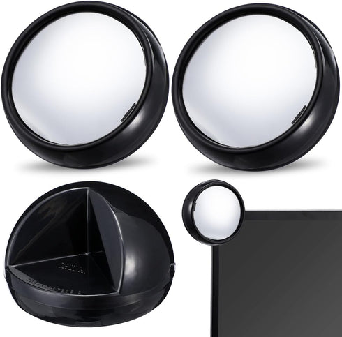 Cabilock Rear View Mirror for Computer Monitor 3 Pack Mini Acrylic Office