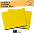 The File King Two Divider Pressboard Classification Yellow File Folder, Letter Size, Box of 10
