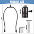 2 Set 8'' 12" 3 8 Baquler Lamp Rewire Kit Make a Lamp or Repair Kit with Harp Tube Pipe Way Socket ft Cord and All