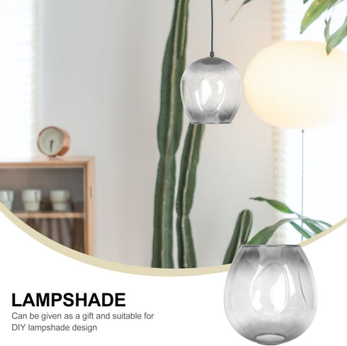 6.29X5.90X5.90 Inch DOITOOL Glass Lampshade Replacement Clear Lamp Shade for Floor Table Wall Lights Versatile Simple