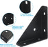 VDAMZVO 4Pcs 66mm Corner Brace Brackets, Heavy Duty Triangle Shelf Bracket Metal Corner Brackets, Cold Rolled Steel