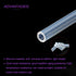 DMiotech 9mm ID 11mm OD 10 Feet Clear Silicone Tube, Industrial Tubing for Water Air Pump
