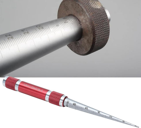 16.5mm Aperture Tapered Hole Ruler Stainless Steel Inner Hole Diameter Measuring Tool