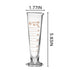 Professional Lab Graduated Measuring Cup with Spout, 50ml Wide Mouth Glass Conical Beaker
