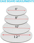 White Round Greaseproof Cake Boards, Cake Circle Base, 6/8/10/12 inch, 5 of Each Size