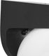 1-Light Progress Lighting Polycarbonate Outdoor White Acrylic Shade Modern Outdoor Wall Light Textured Black