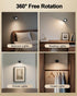 360 Dimmable, 3000mAh 3 1 Pack, LED Wall Lights Rotation Rechargeable Cordless Wall Sconces Light, Color Temps & Remote