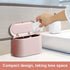 90 0.5 Countertop Mini Desk Trash Can with Lid with Pcs Trash Bag, Lint Bin Gallon Waste Bin for Table Tiny Garbage Can