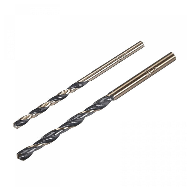 uxcell Twist Drill Bit Set, 3mm 4mm HSS, Titanium Nitride Coated, 10pcs Drilling Tool for Stainless Steel