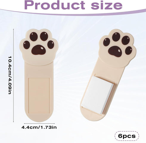 Hpmjz 6Pack Toilet Seat Handle Toilet Lid Lifter Cat Paw Seats Lift Holder Avoid Touching Lifts Tool Self Adhesiv