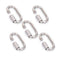 SHONAN 2.3 Inch Stainless Steel Chain Quick Links, 5 Pack Locking Carabiners and Chain Hooks, 650 Lbs Capacity