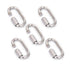 SHONAN 2.3 Inch Stainless Steel Chain Quick Links, 5 Pack Locking Carabiners and Chain Hooks, 650 Lbs Capacity