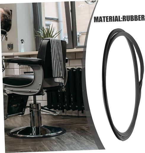 Salon Equipment Floor Protector Rubber Base Gasket for Styling Chairs Easy Installation Noise Reduction Protects Tile