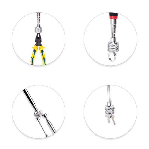 Magnetic Pick Up Tool 4 Pack, Telescopic Magnet Stick (1.5LB, 3LB, 10LB, 15LB) Birthday Gift for Men, Dad, Husband,