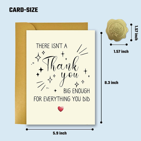 Lumoaster Funny Thank You Card - Thanks Cards for Men Women - Thank You Cards&Gifts Card for Teacher Boss