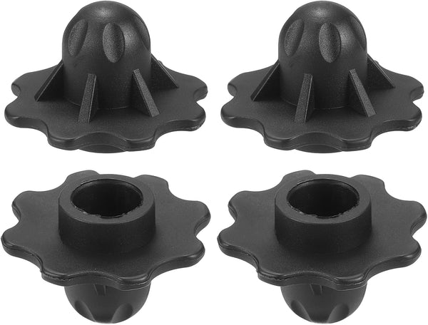 uxcell 4Pcs Camping Chair Foot Cover, 0.59 Inch Plastic Table Legs Feet