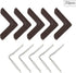20Pcs 90 dophee Degrees L Shape Metal Corner Brackets with Plastic Cover Right Angle Corner Brace Joint for Shelves