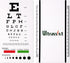 Snellen Eye Chart, Pocket Size Eye Testing Chart, 6 Feet, 3.9x7.3 inch
