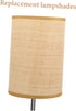 SEWACC Modern Woven Rattan Lampshade for Table and Floor Lamps Durable Metal Frame with Rustic Minimalist Design Eye