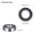 uxcell 4 Pcs 16002-2RS Deep Groove Ball Bearing, 15mm x 32mm x 8mm High Carbon Chrome Steel Z3 Double Rubber Sealed Bearing (ABEC3)